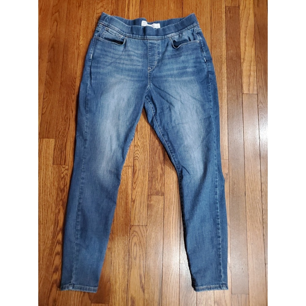 Signature Levis Hi Rise Pull On Super Skinny Shape Jeans 14 Stretch 32x28.5